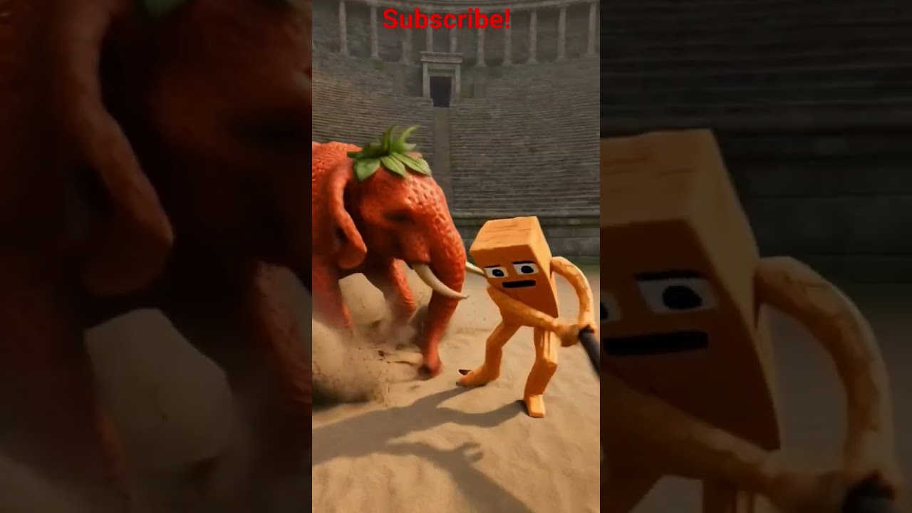 strawberry elephant vs tung tung tung sahur 
