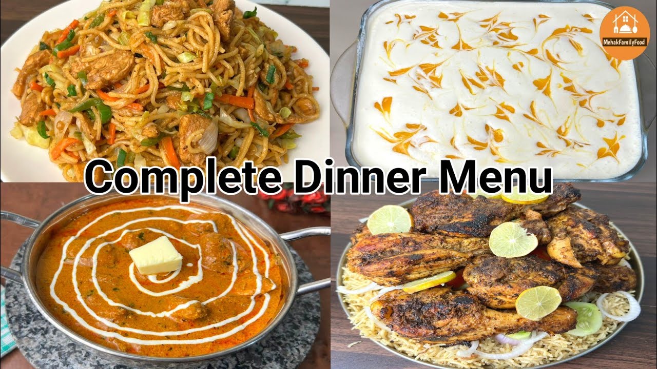 4 Dinner Recipes | Complete Dinner Menu | Pakistani Chicken Recipes | Mehak Family Food