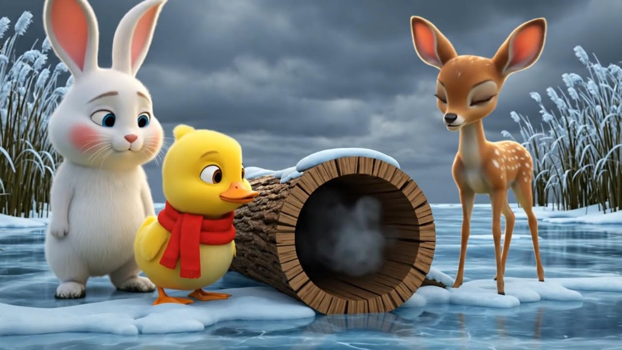 🐰🐤Roro & Dodo: The Secret of the Frozen Lake and the Unexpected Snowfall