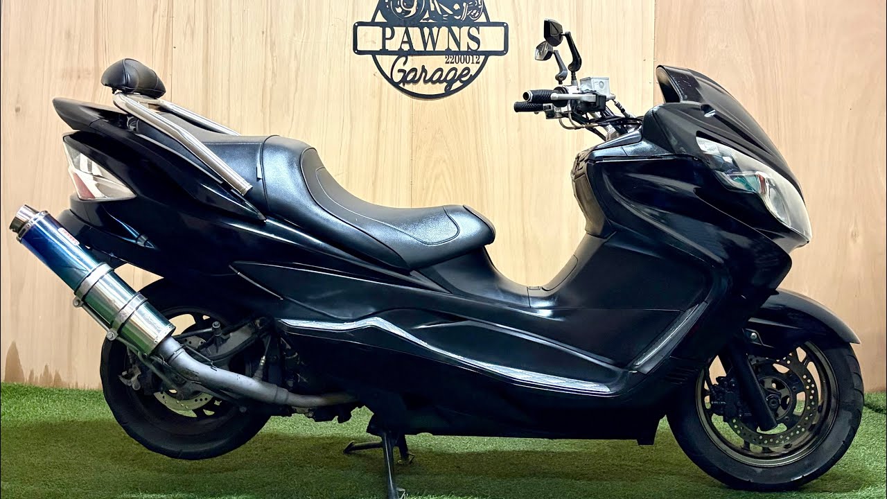 長野県松本市！中古車バイク【車両紹介】SUZUKI スカイウェイブ250 CJ46A型 249cc 水冷 4サイクル FI インジェクション ビックスクーター