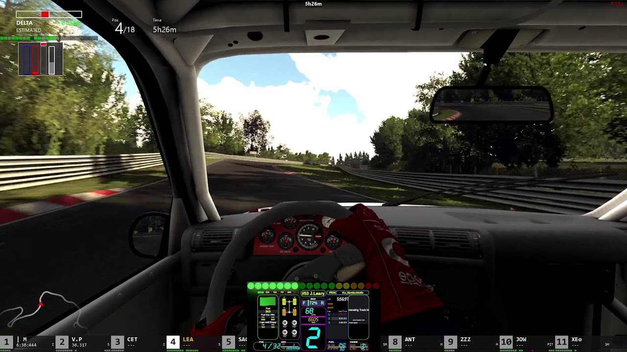 Onboard 92 BMW E30 GroupA - Nordschleife Tourist w/Real Traffic