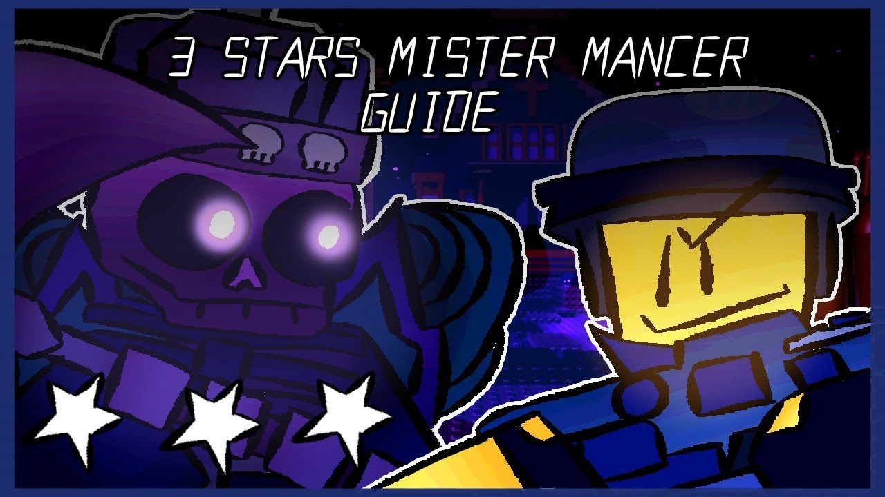 3 Stars MISTER MANCER Guide // Roblox The Battle Bricks