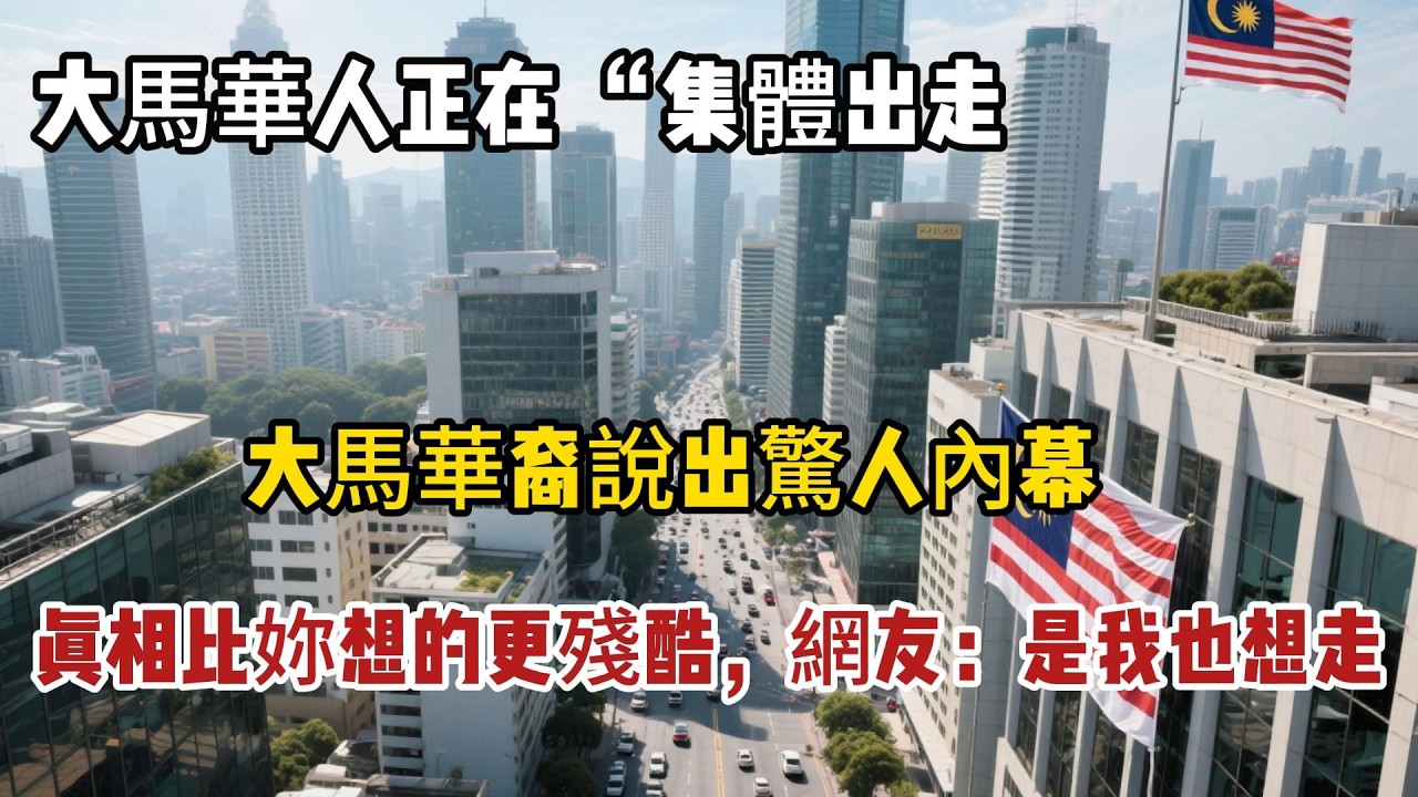 為何越來越多華人逃離馬來西亞？大馬華裔披露驚人內幕，網友：是我也想走