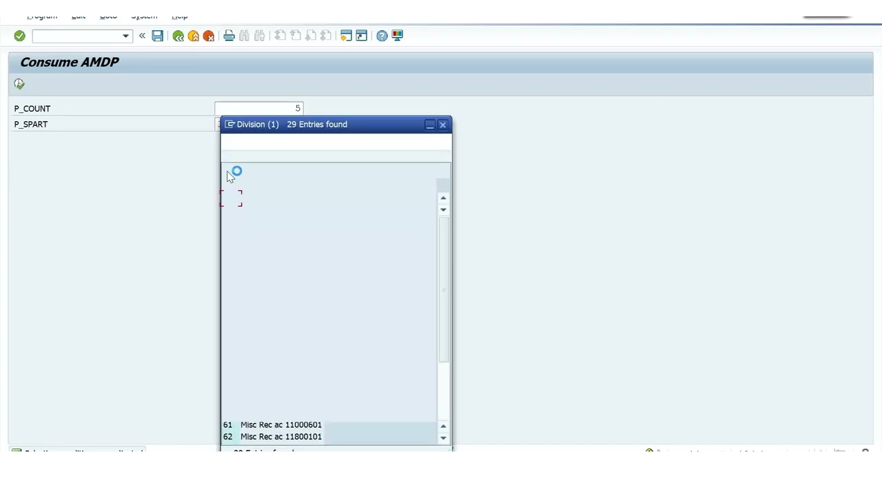 Select Options in AMDP Part44