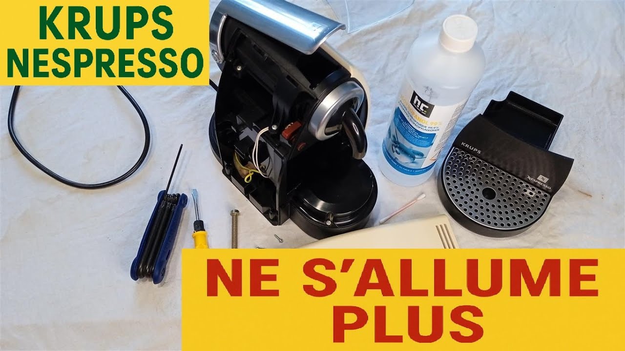 Ma cafetière KRUPS Nespresso ne s'allume plus.
