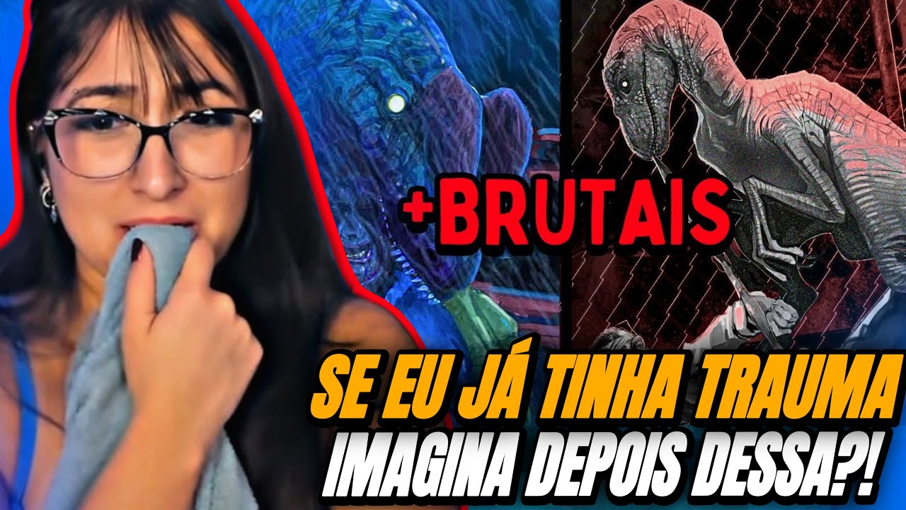 REACT: AS MORTES MAIS BRUTAIS DOS LIVROS DE JURASSIC PARK! | THAY REACT