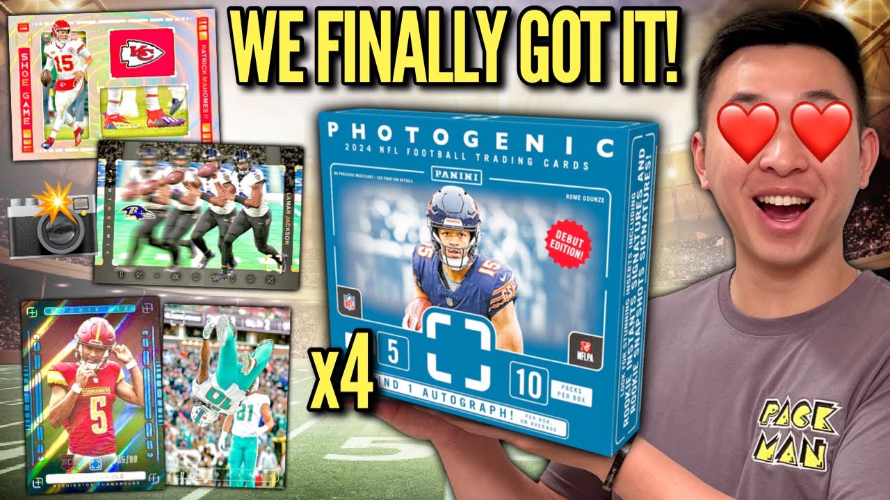 PANINI FINALLY GAVE US PHOTOGENIC 🏈 (1ST LOOK)! 😱🔥 2024 Panini PhotoGenic Football Hobby Box Review