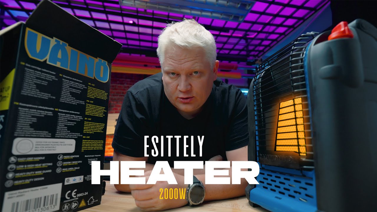 Ärtsy lämmitin pilkkitelttaan, talliin, varastoon jne. | Väinö Radiant Heater Esittely | Vlog³