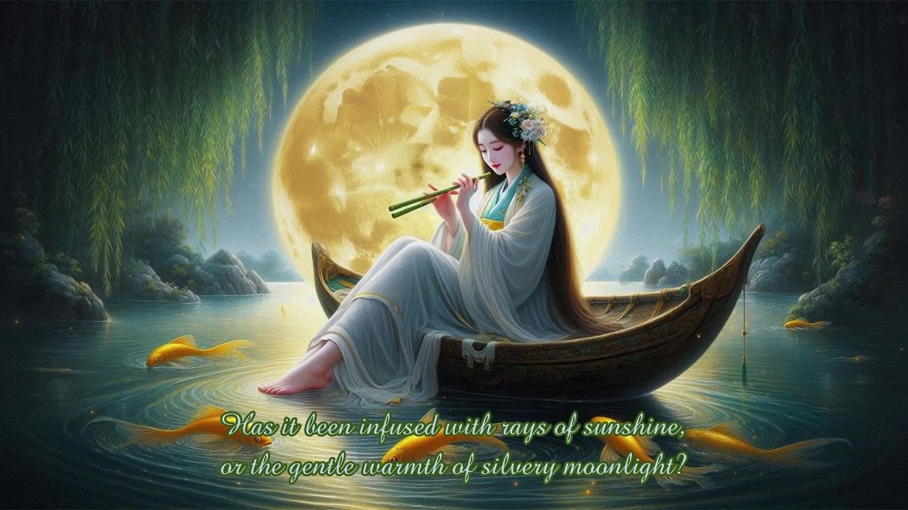 The Moonbeam Smile & the Guzheng-Calligraphy Artist (Water-Moon Edition)