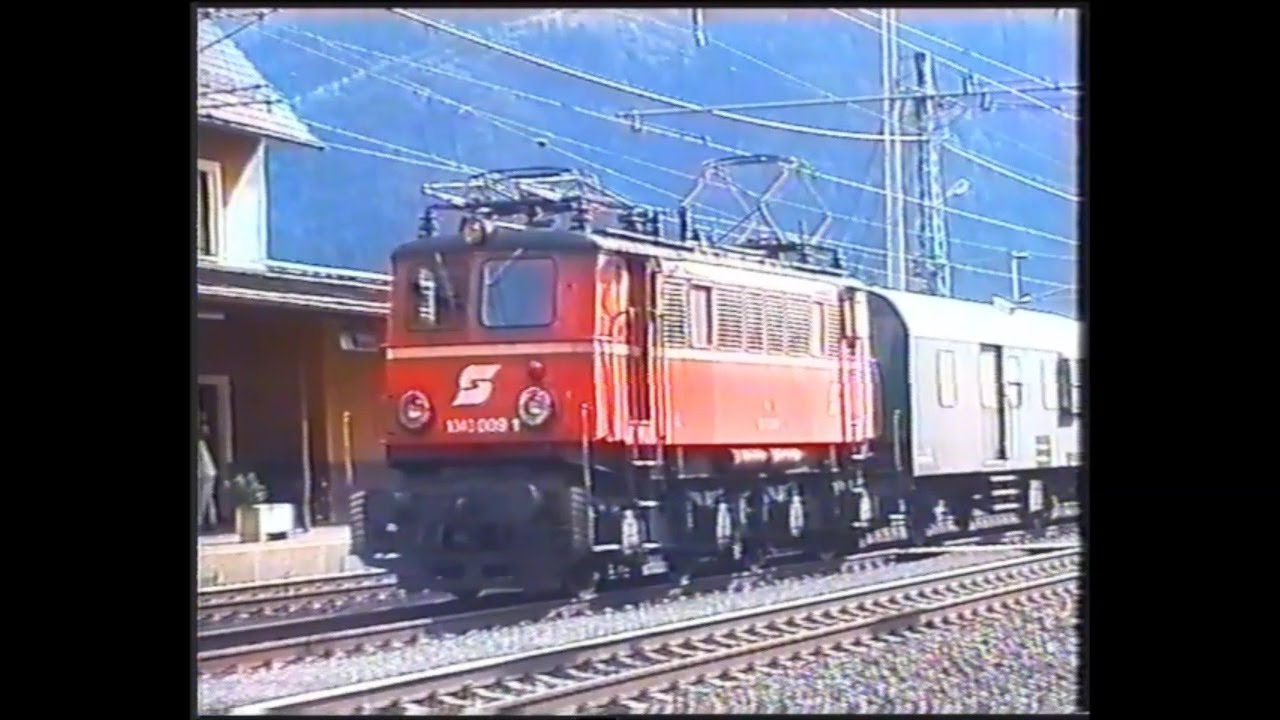 Führerstandsmitfahrt ÖBB 1040.009-1 mit Plangüterzug, August 1999, ENV-Archiv Mayr
