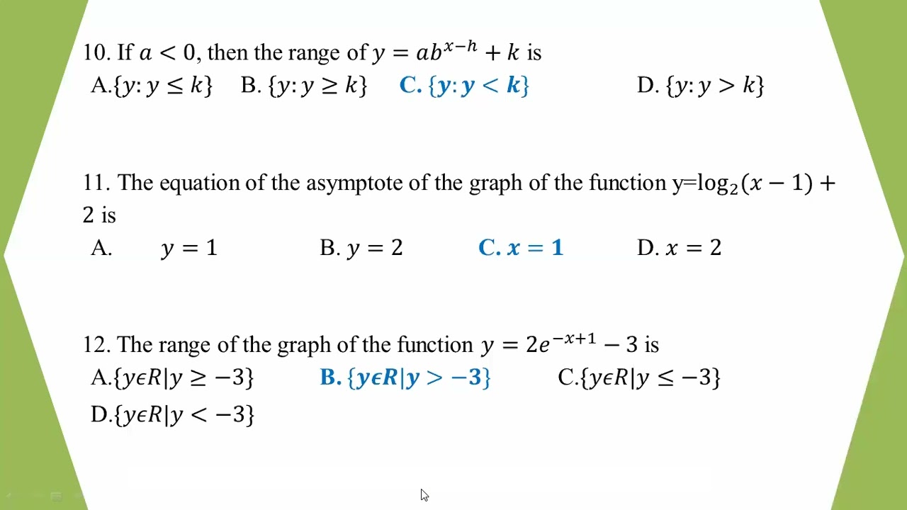 # Grade 12 Math (2025 Old Qs - Ch 8 - Section A)