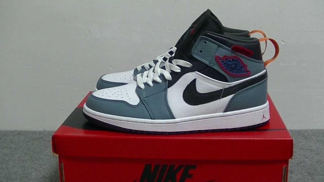Facetasm x Air Jordan 1 MidFearless Ones Navy Blue