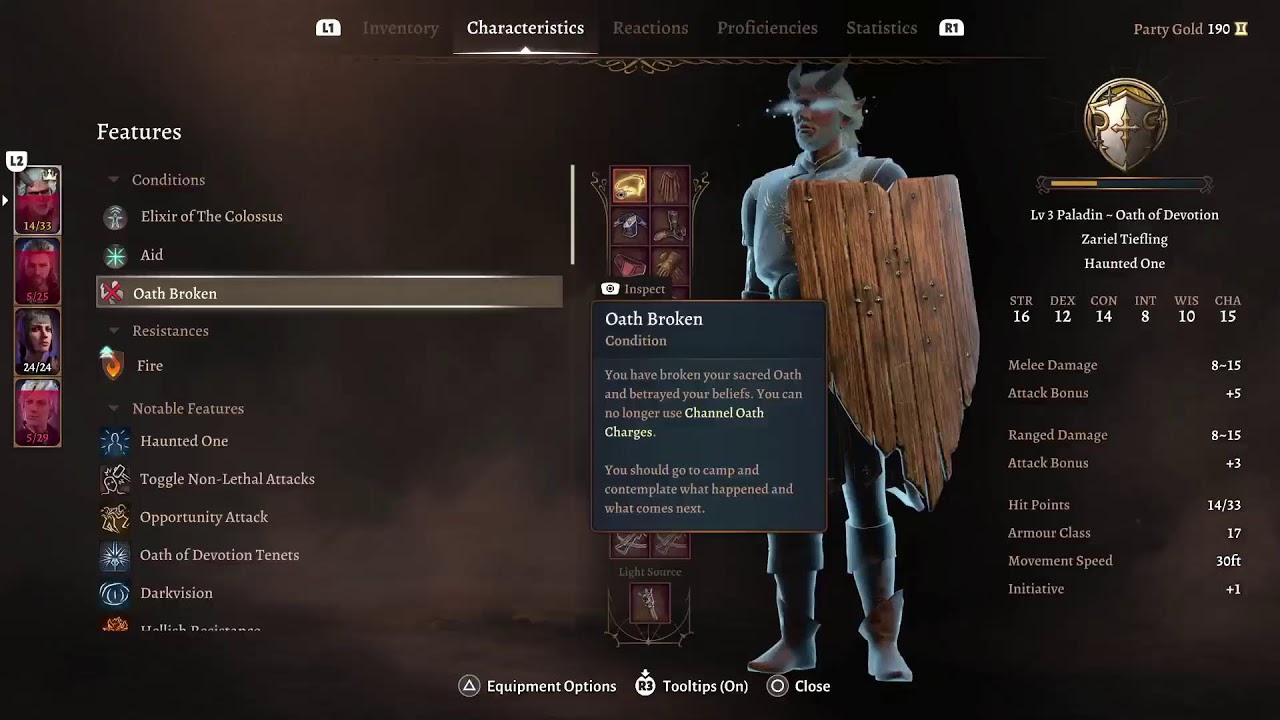 Baldur's Gate 3 Honour mode restart 357/500 Sub Count