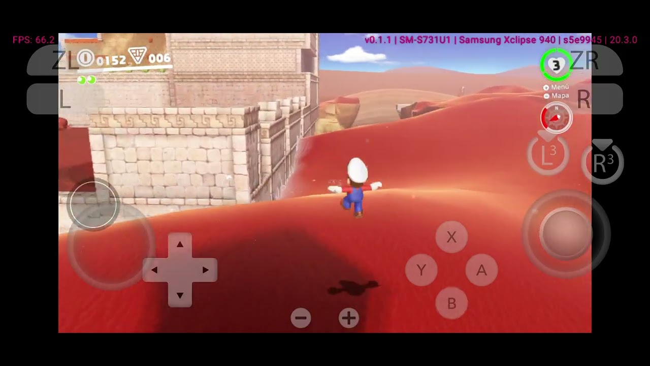 Mario Odyssey Android on Eden emulator test