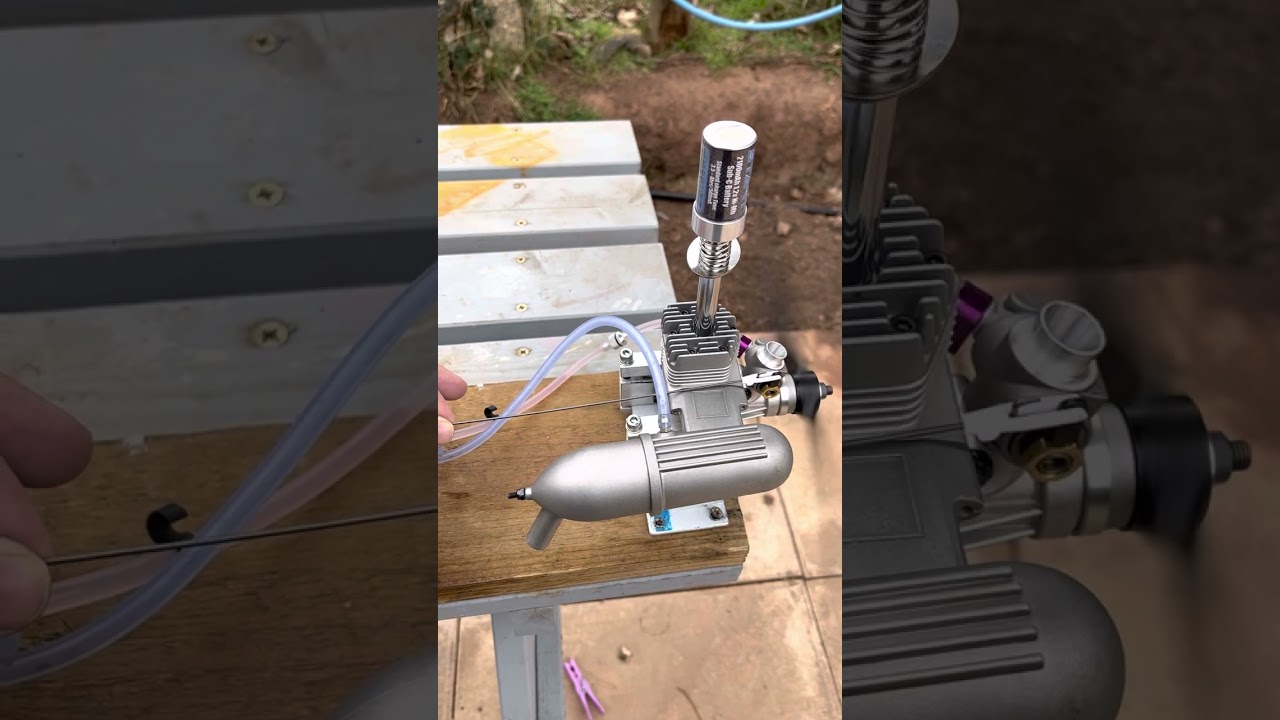 Test run with brand new rc Force engine