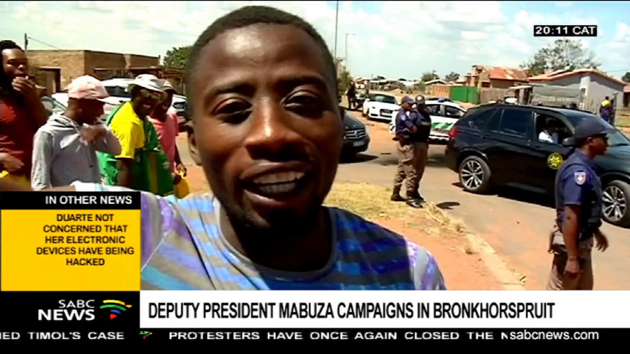 Deputy President David Mabuza campaigns in Bronkhorspruit