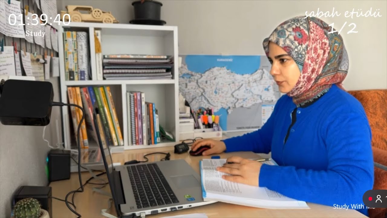 Birlikte Çalışalım: Derin Odak🤫| Study With Me •120' Ders / 30' Mola • 🔥Fireplace/Şömine Sesi 🔴CANLI