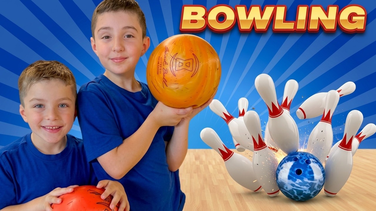 Kręgle dla dzieci 🎳 Zabawa w kręgielni 🎱 Kręgle dla dzieci 👧🏼 Gry dla dzieci
