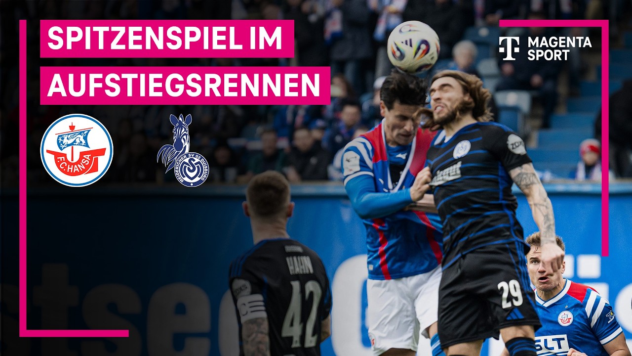Hansa Rostock - MSV Duisburg | Highlights 3. Liga | MAGENTA SPORT