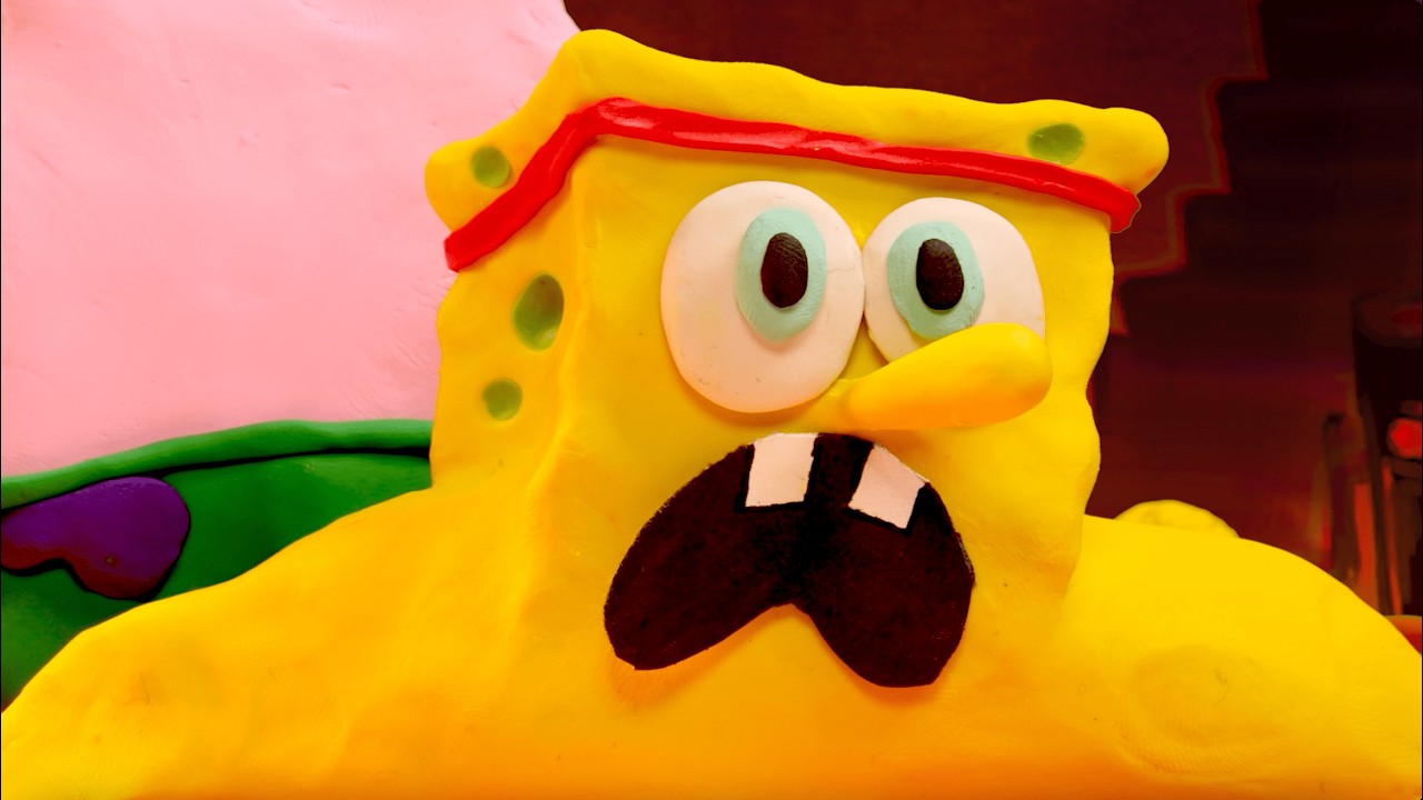 SpongeBob vs. Patrick...CLAYMATION 💥 | 