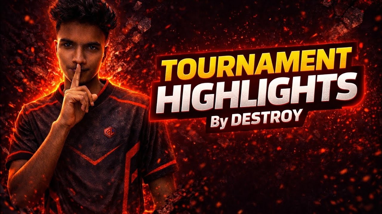 TOURNAMENT HIGHLIGHTS BY DESTROY ON TOP ||TEAM  GOD LIKE|| WITH iQOO NEW 10📲