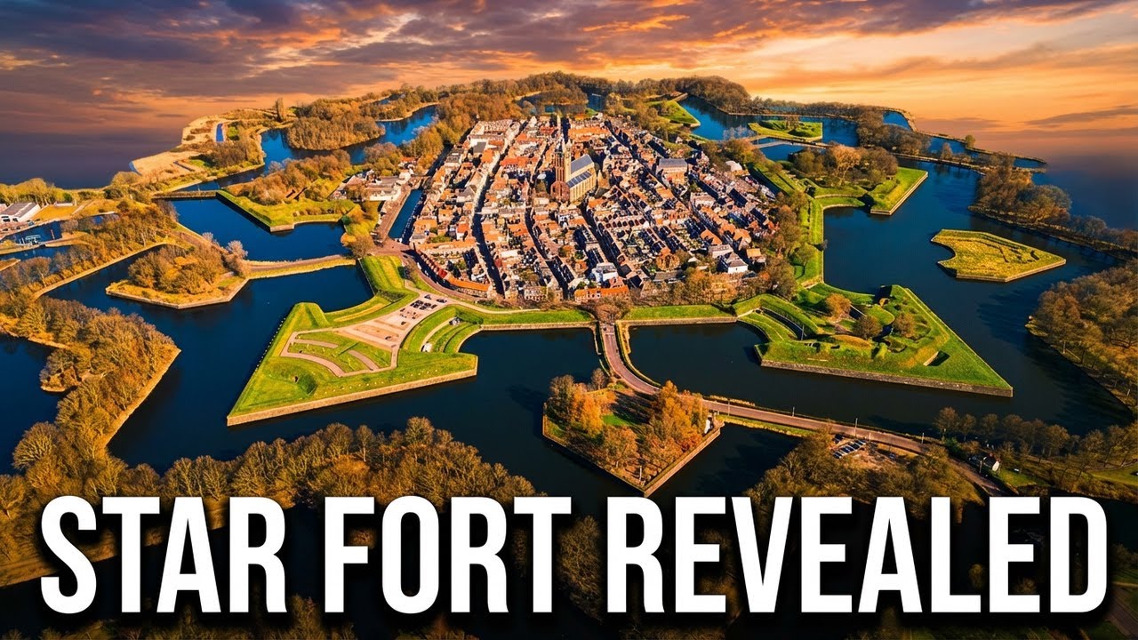 Captivating Aerial Views of Naarden Vesting [4K]