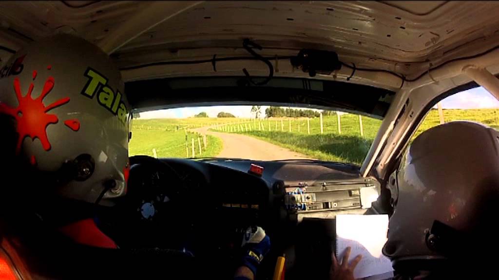 Camara interior Luis Gonzalez Ivan Bajo Bmw E36 1&ordm;pasada Cildad Rallye de Cobreces 2013