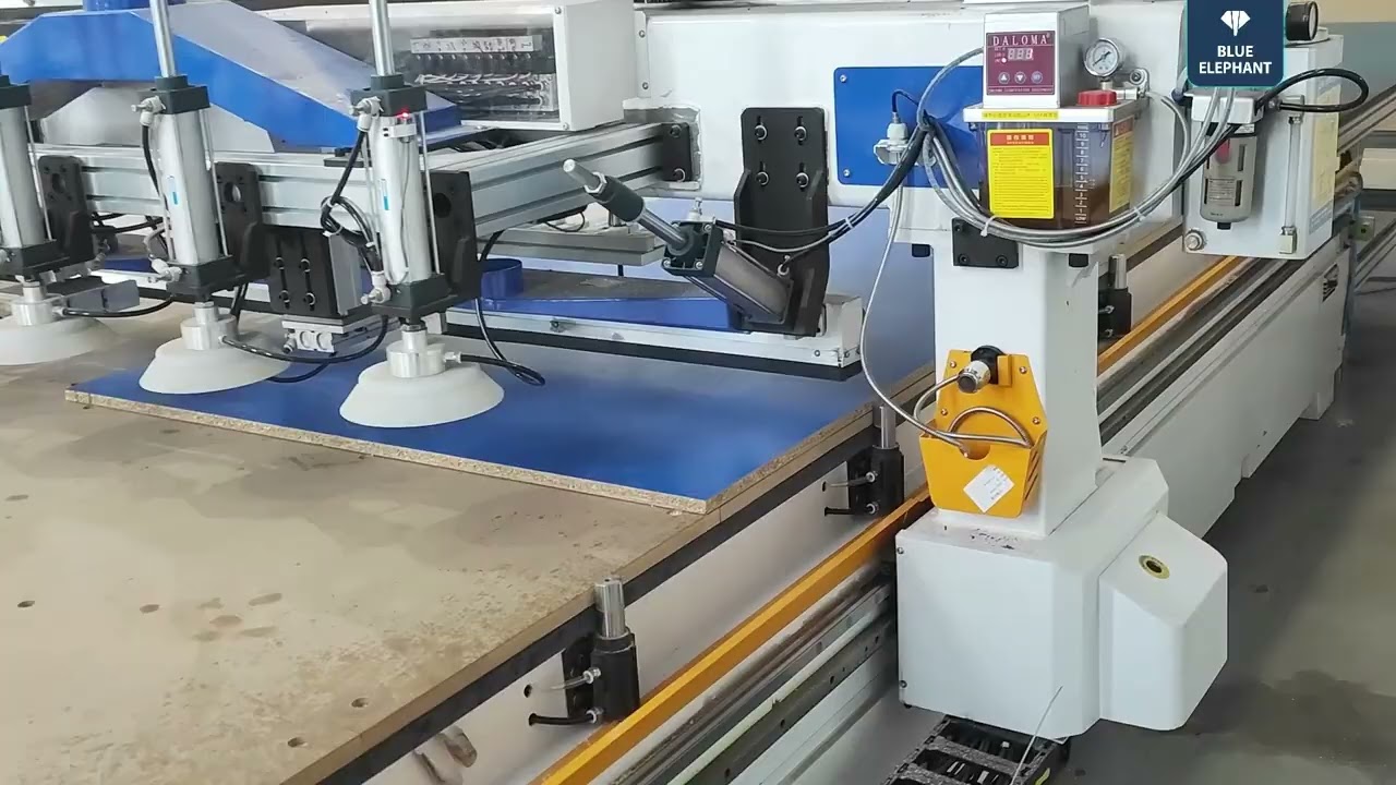 Testing video of 2140 Nesting cnc with auto loading and unloading platform for our Georgia customer