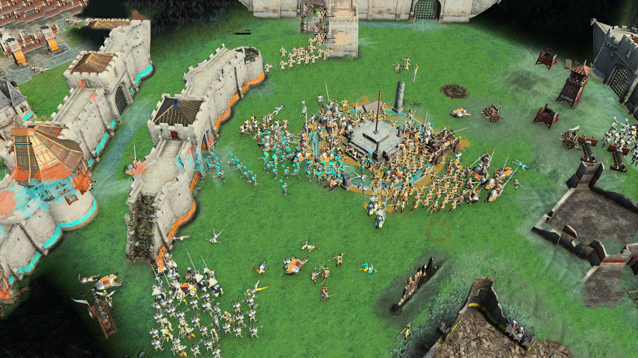 Age of Empires 4 - 2v2v2v2 CBA SACRED POINT CHAOS | Multiplayer Gameplay