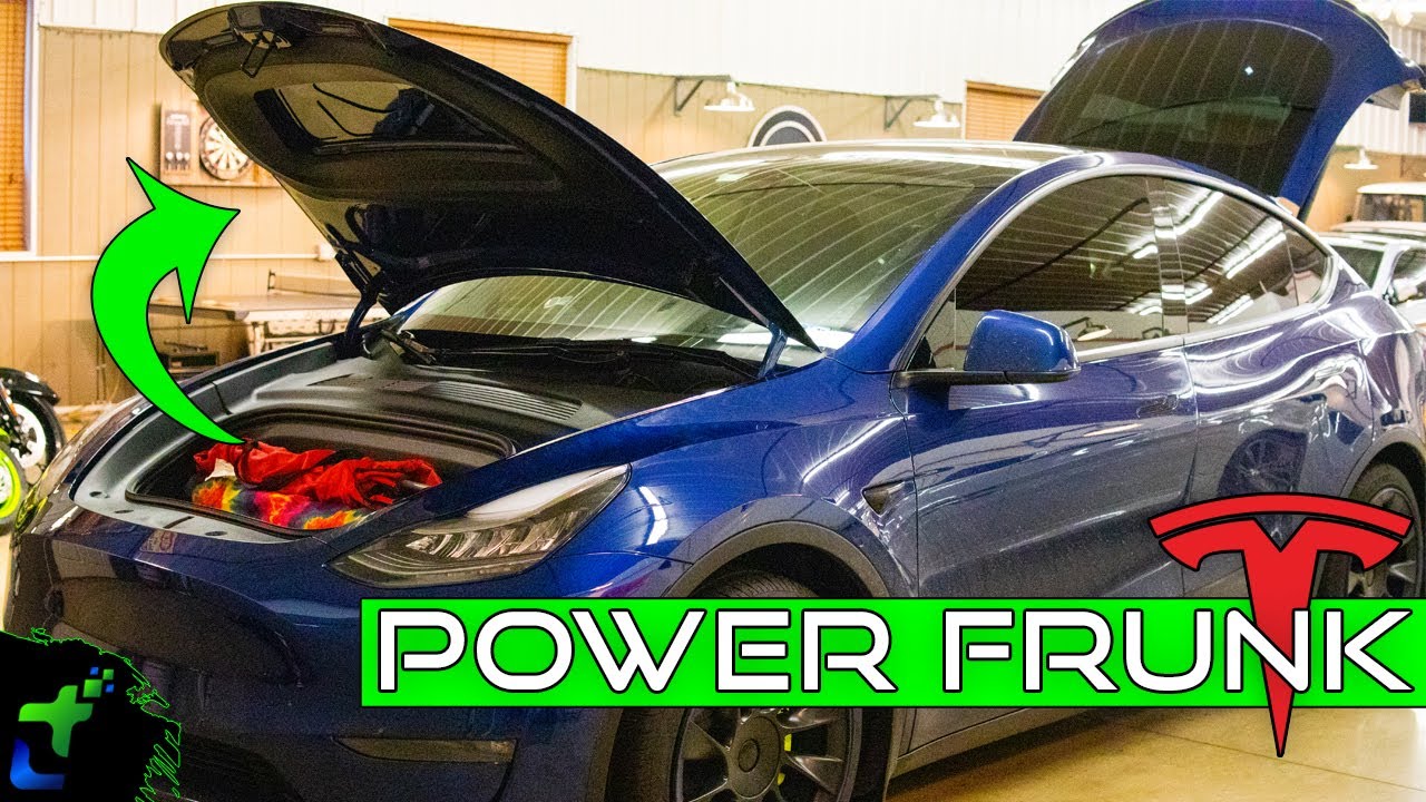 Tesla Model Y Power Frunk // Install & Review of the Hansshow Tesla Power Frunk Kit // It's Awesome