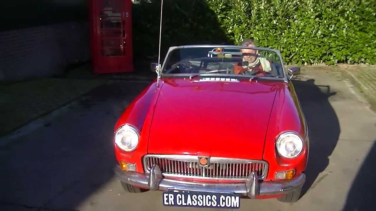 MG MGB 1966 overdrive wire wheels -VIDEO- www.ERclassics.com