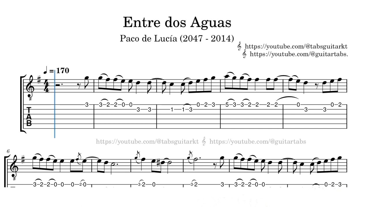 Entre dos Aguas (2) | Paco de Lucía (1947 -2014) | TAB |