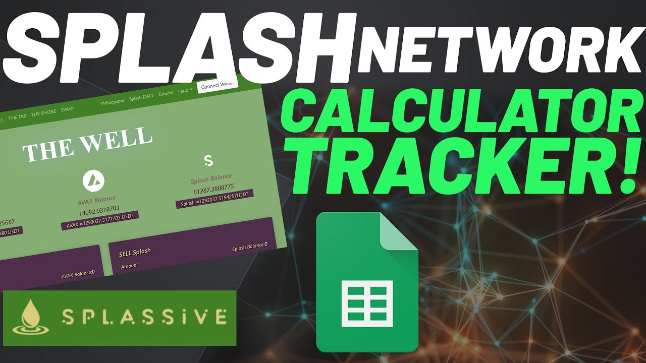 SPLASH NETWORK Calculator Tracker! Track All Your Rewards! Tutorial Google Sheets! Part 2/2