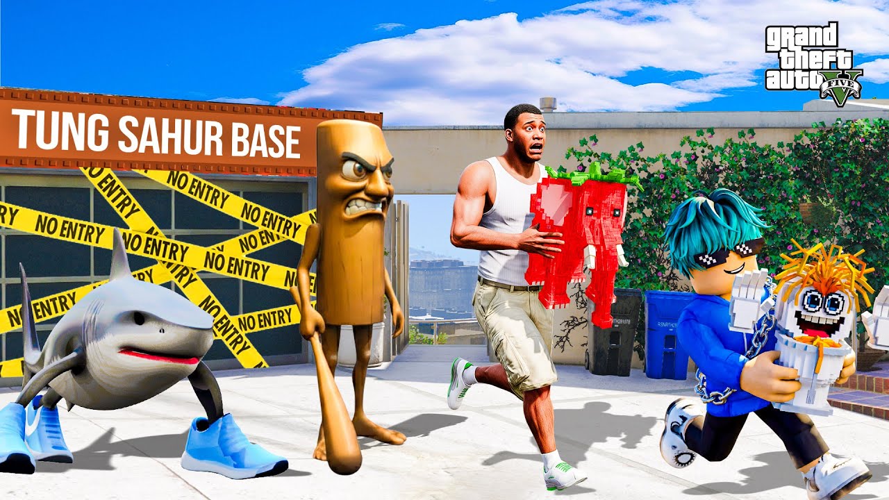 GTA 5: Franklin and Chan Steal Rarest brainrot From Tung Tung Sahur In Gta 5 (MODS)