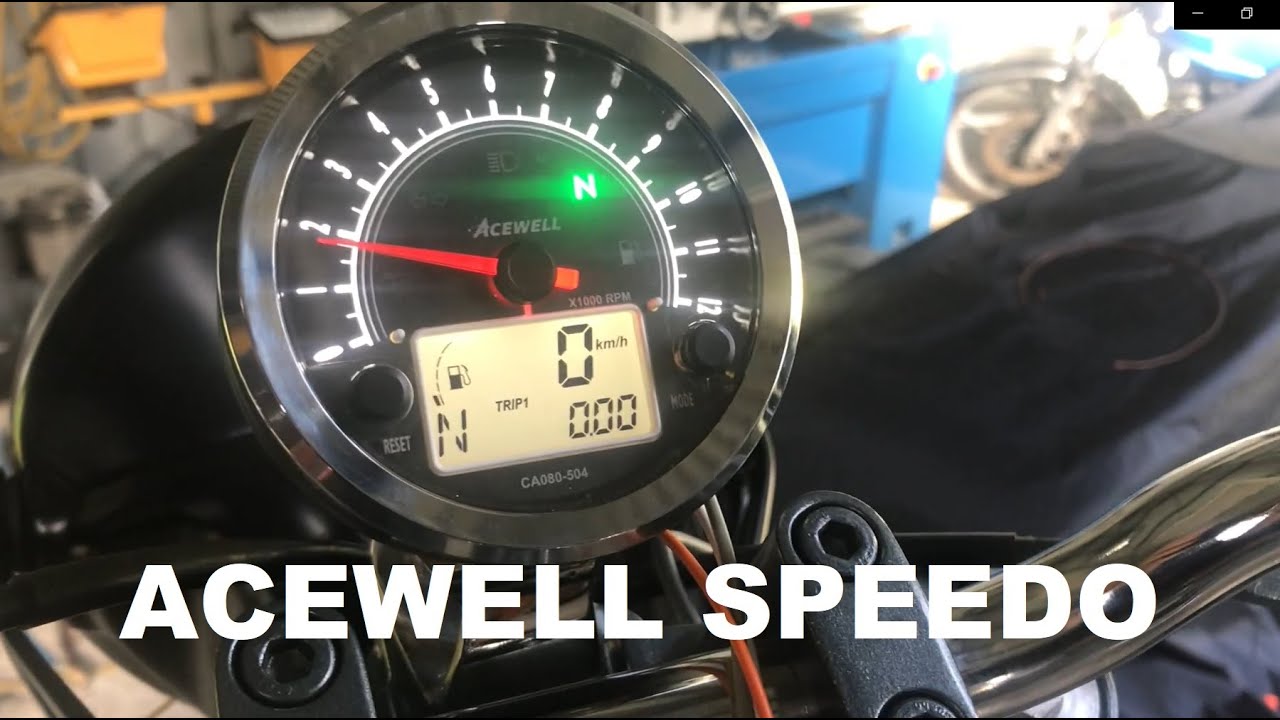 Yamaha XJ650 Part 32 ACEWELL Speedo install