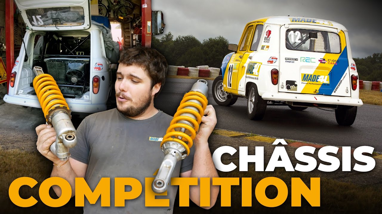 CHÂSSIS ÖHLINS COMPÉTITION  SUR-MESURE pour ma RENAULT 4 PROTO 1108cc 74CV