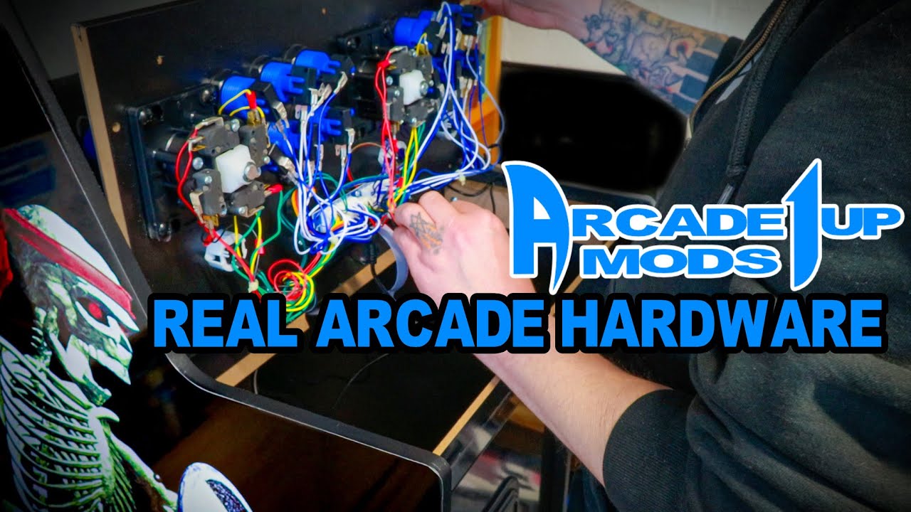arcade1up mods! 🕹️ il joysticks & buttons, backlit coin doors, speaker grills, & screwcap covers!