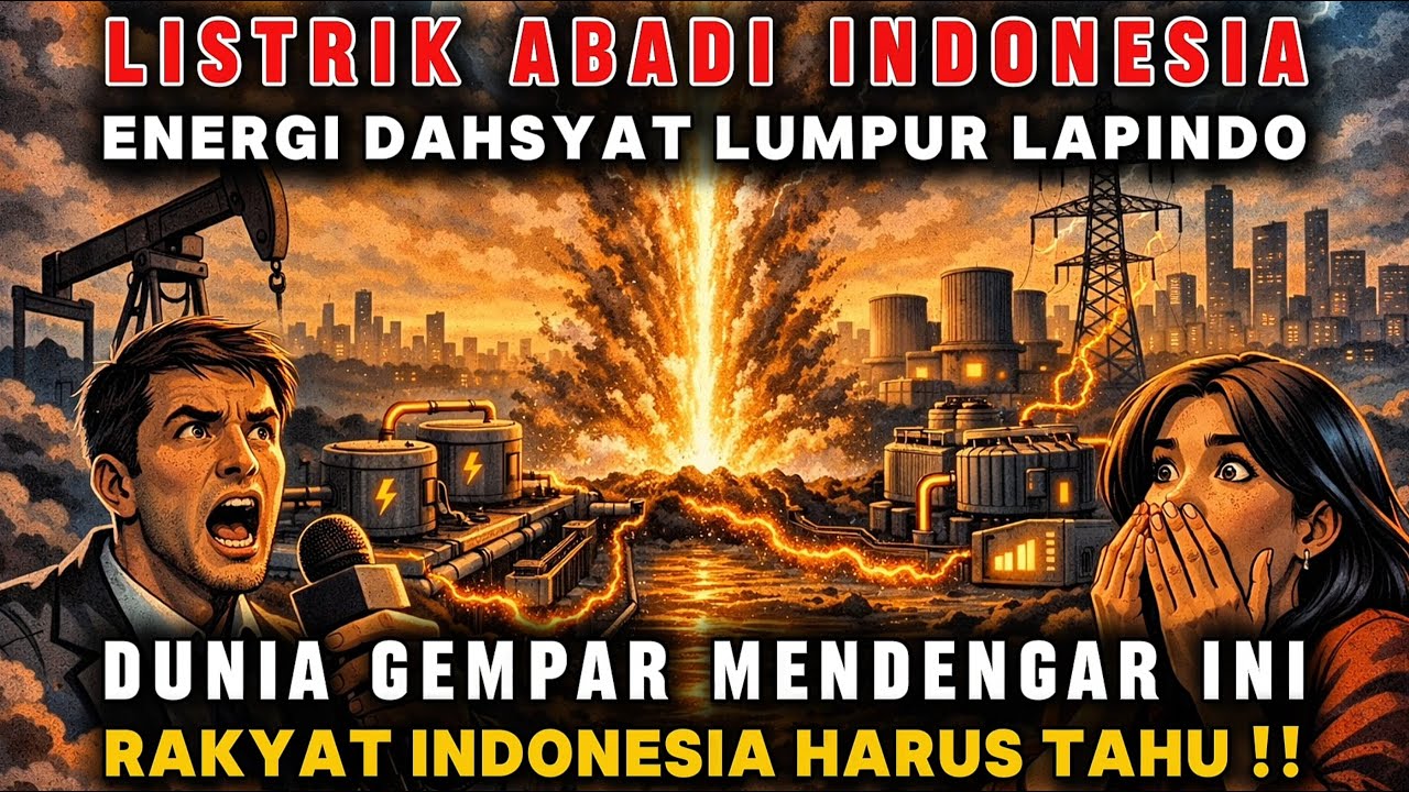 KABAR PENTING‼️ENERGI LISTRIK ABADI LUMPUR LAPINDO KEKUATAN DASHYAT INDONESIA DUNIA GEMPAR‼️