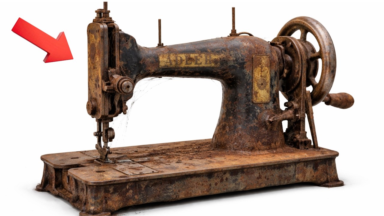 😱 120 Years of Rust Gone in 20 Minutes — Adler 30-1 Full Restoration (Insanely Satisfying ASMR)