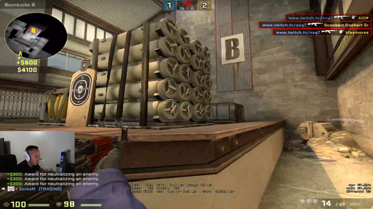 CS:GO MM NXQ \\ 1v5 Ace with last second defuse! AK-47 + Five-Seven \\ 12-03-16