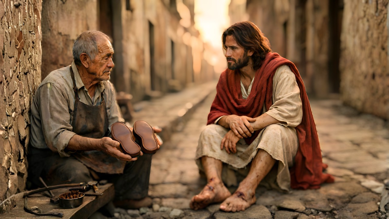 SOLO TENÍA UN PAR DE SUELAS… SE LAS DI A UN DESCONOCIDO. ERA JESÚS