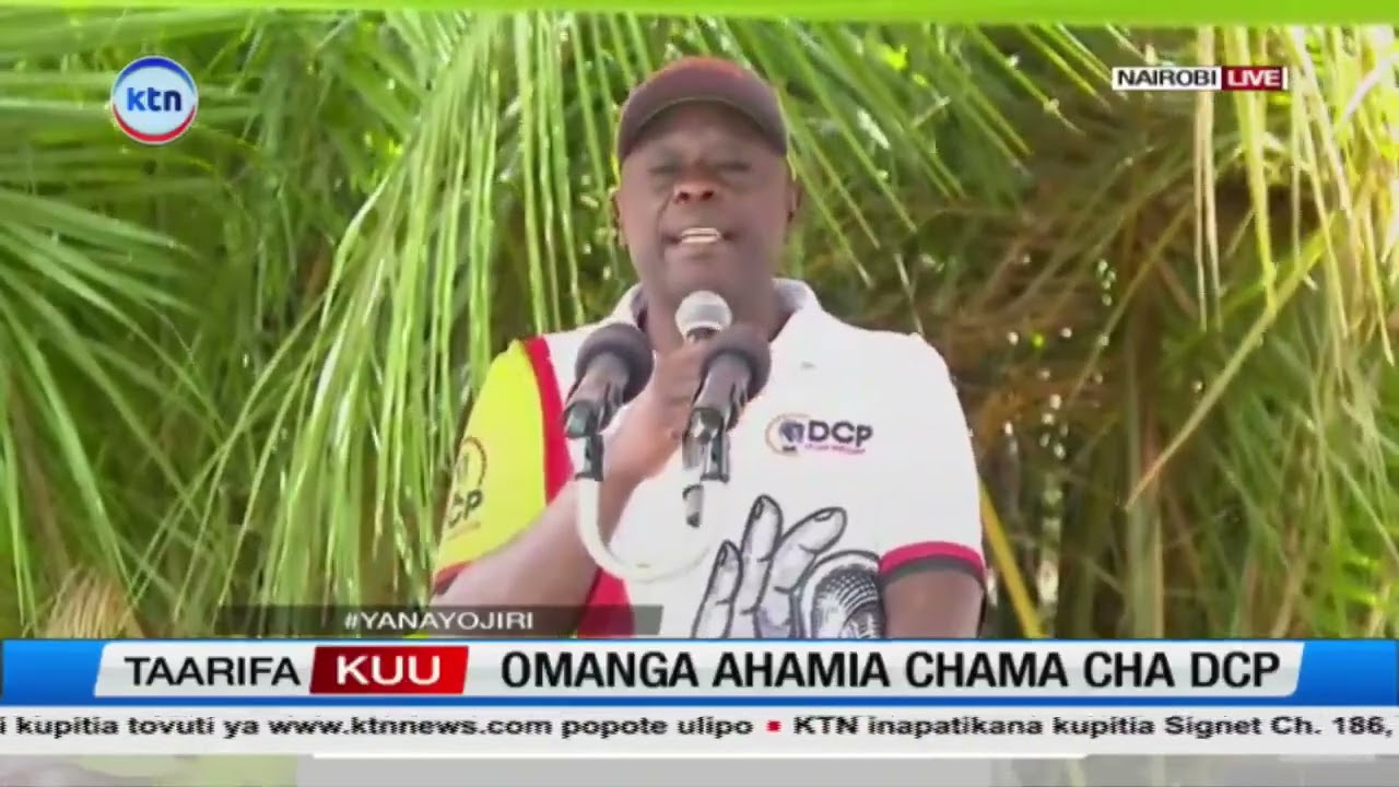 Rigathi Gachagua ahutubia wanahabari huku seneta mteule wa zamani Millicent Omanga akiachana na UDA
