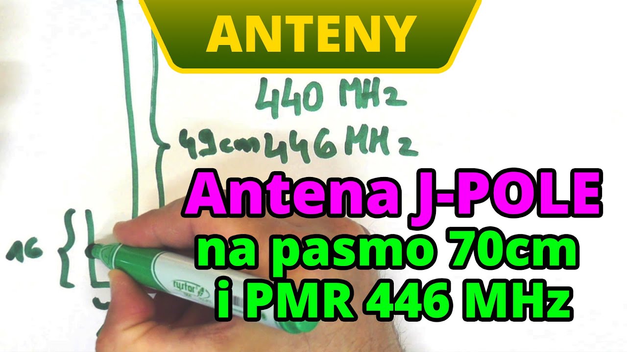 Antena J-POLE na pasmo 70 centymetr&oacute;w i PMR 446