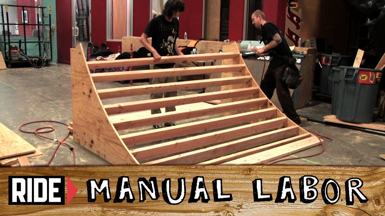 How-To Build a Skatepark - Quarter Pipe Part 2: Studs and Framing - Manual Labor