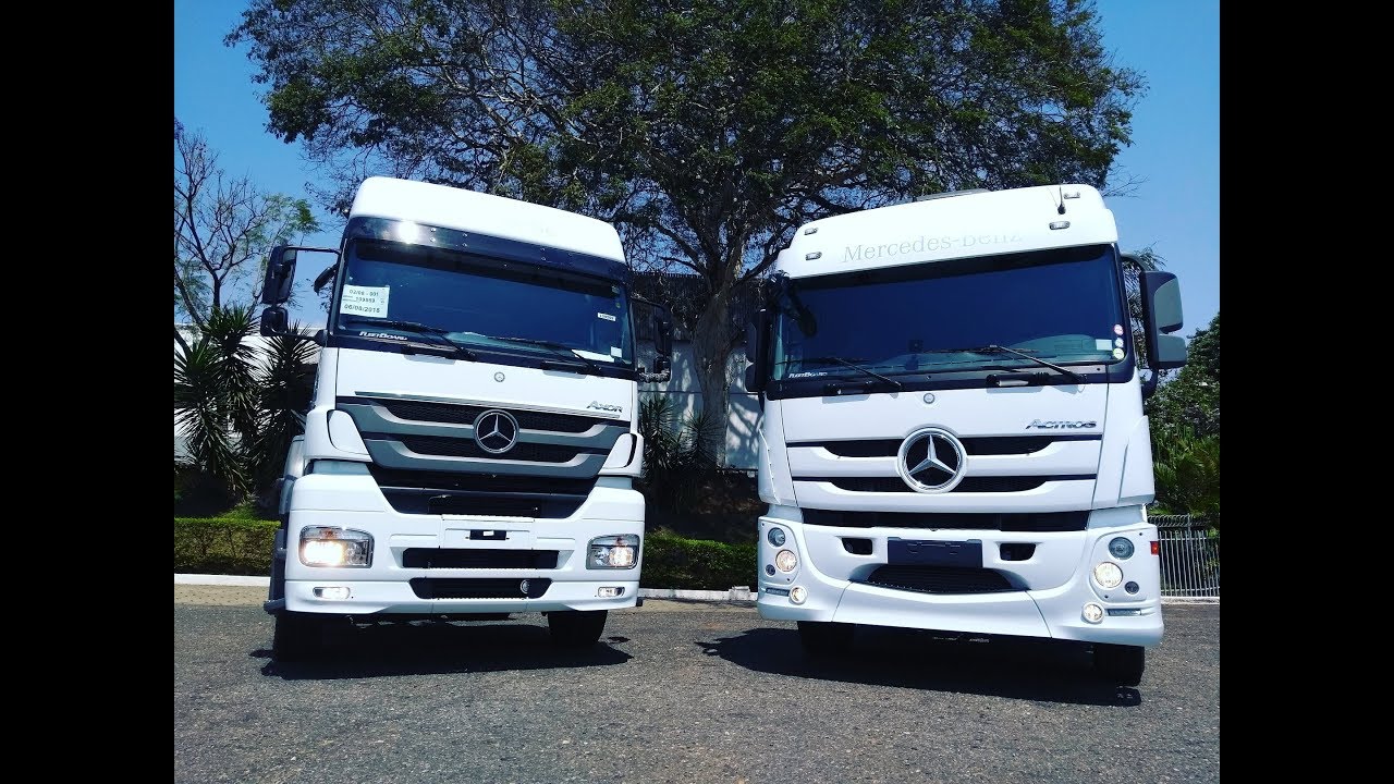 ACTROS 2546 6x2 X AXOR 2544 6x2 - QUAIS AS DIFERENÇAS??? CONHEÇA..