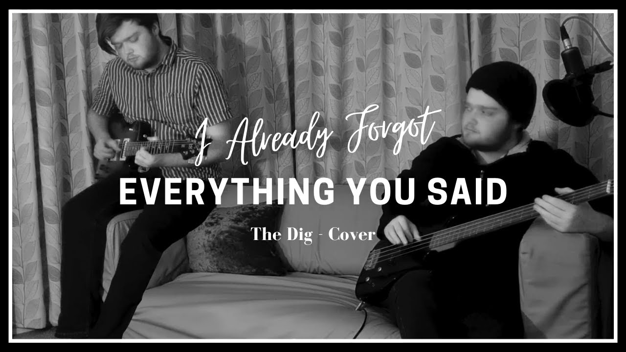 I Already Forgot Everything You Said | The Dig - Cover