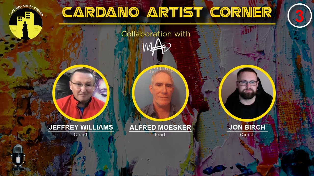 Cardano Artist Corner Vodcast: NFT platform MADinART founders painter SKIN and graphic designer JP!