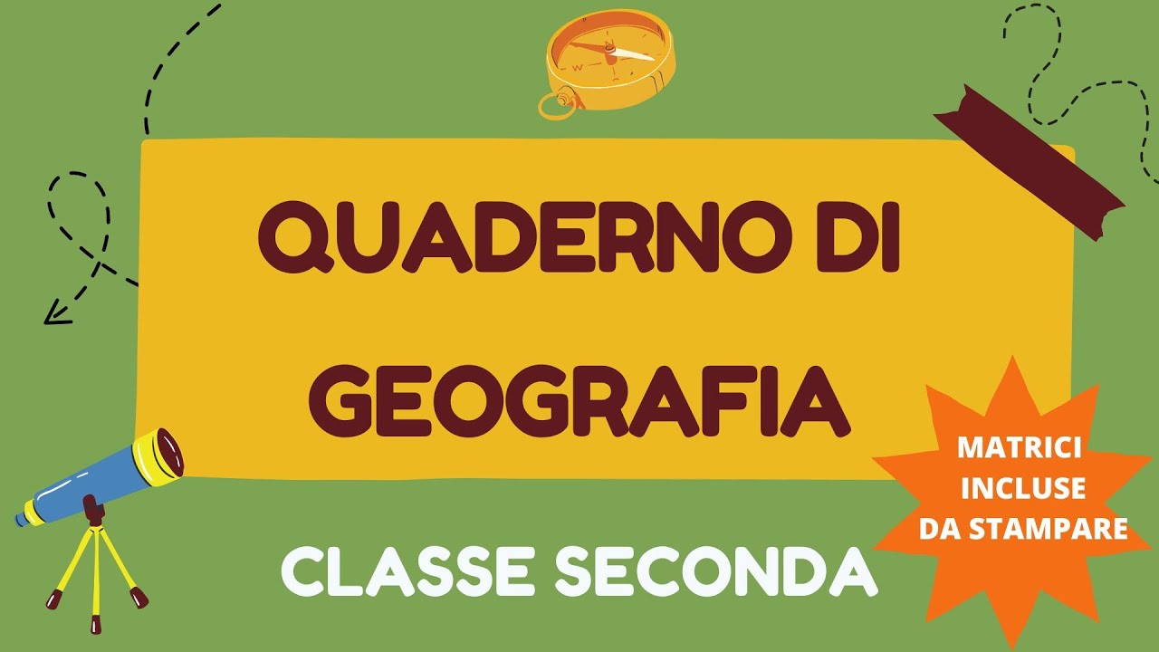 GEOGRAFIA - Classe SECONDA: #quaderno con schede per la #scuolaprimaria