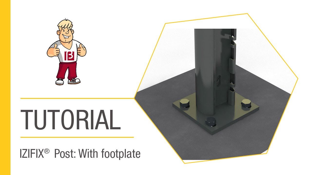 How to install a fence on foot plate posts with Izifix?