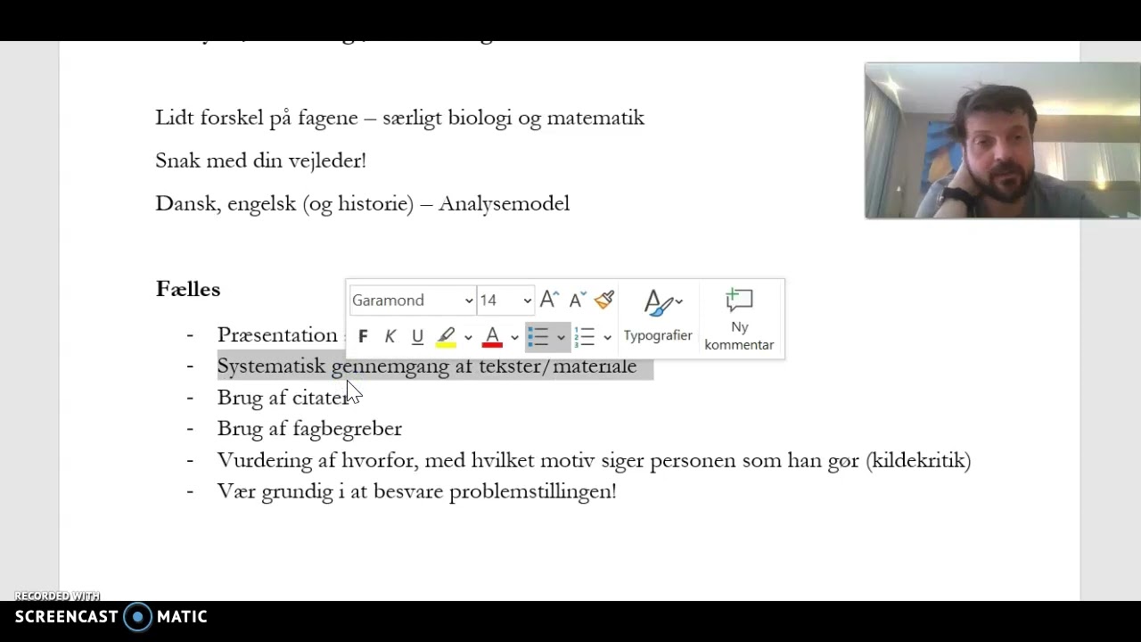 Analyse undersøg sammenlign i SSO, SRP, SRO